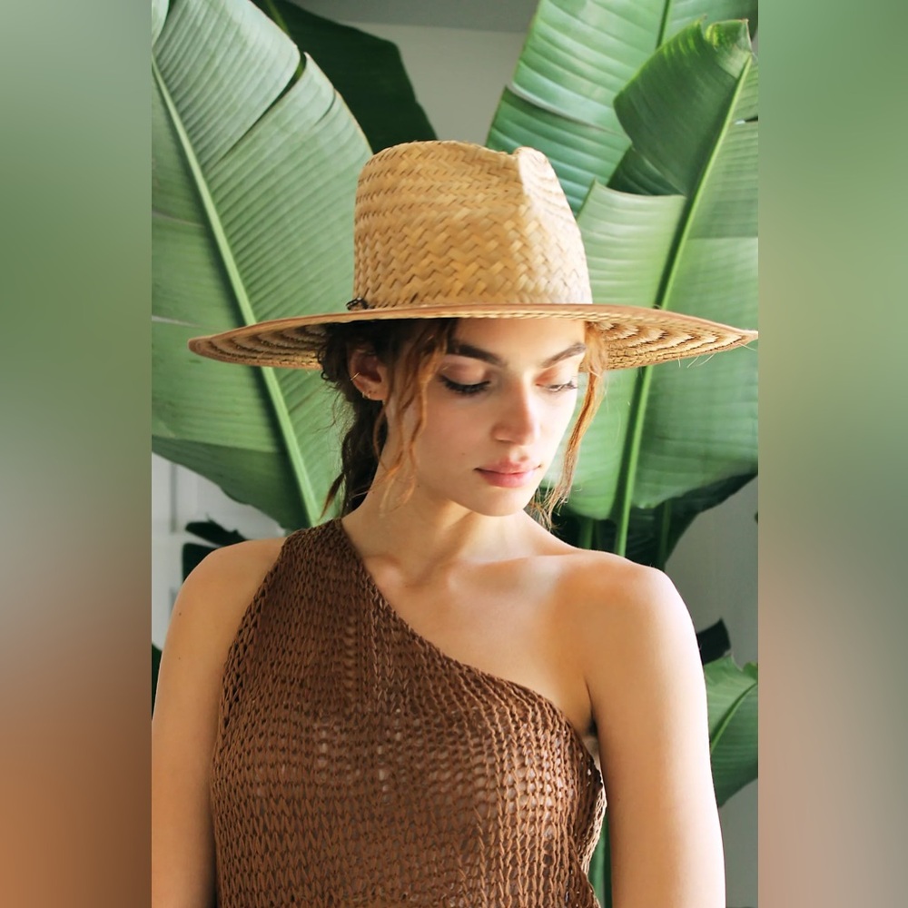 Free People Heart Crown Wide Brim Lifeguard Hat NWT - Picture 4 of 7
